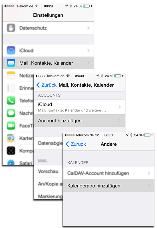 ICAL Erklärung für Retina